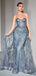 Sparkly Blue Sweetheart Mermaid Long Prom Dress Ideas, Evening Party Dresses,WGP1912