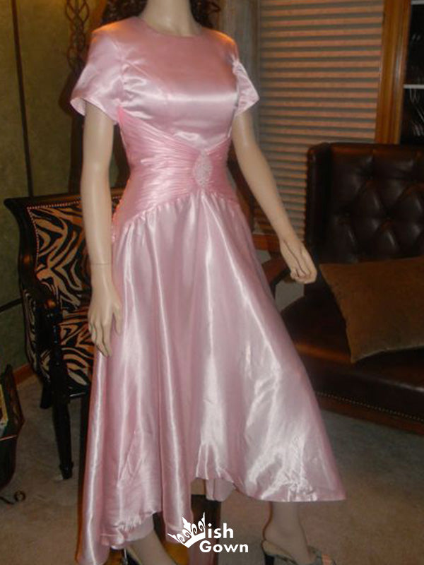 Casual Short Sleeves A-line Long Prom Dress Ideas, Evening Party Dresses,WGP1783