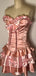 Elegant Strapless Sweetheart Sheath Short Mini Homecoming Dress,EPT622