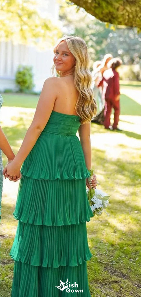 Elegant Sweetheart Strapless A-line Long Prom Dress Ideas, Evening Party Dresses,WGP1176