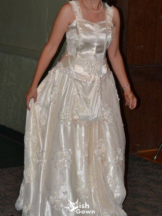 Gorgeous Spaghetii Strap A-line Long Prom Dress Ideas, Evening Party Dresses,WGP1807