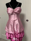 Gorgeous Strapless V-neck A-line Short Mini Homecoming Dress,EPT646