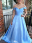 Elegant Sweetheart Off-shoulder A-line Long Prom Dress Ideas, Evening Party Dresses,WGP1185