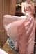 Floral Pink Sweetheart A-Line Long Prom Dress Ideas, Evening Party Dresses,WGP1961