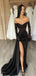 Sexy Black Sweetheart Mermaid Long Prom Dress Ideas, Evening Party Dresses,WGP1935