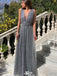 Gorgeous V-neck Backless A-line Long Prom Dress Ideas, Evening Party Dresses,WGP1245