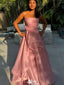 Gorgeous Straight Across Strapless A-line Long Prom Dress Ideas, Evening Party Dresses,WGP1248