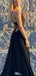 Sexy Halter Deep V-neck A-line Long Prom Dress Ideas, Evening Party Dresses,WGP1273