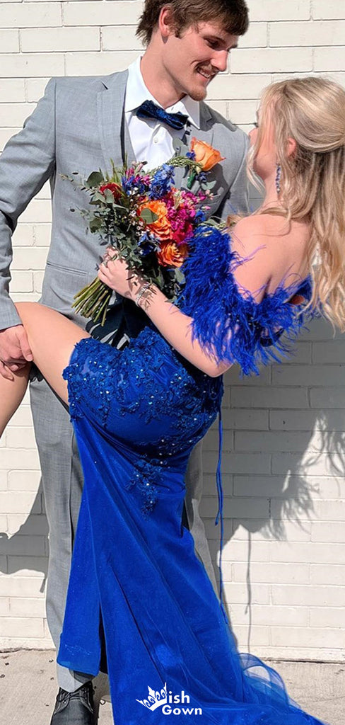Gorgeous Off-shoulder Mermaid Long Prom Dress Ideas, Evening Party Dresses,WGP1302