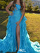 Gorgeous Asymmetric Mermaid Long Prom Dress Ideas, Evening Party Dresses,WGP1117