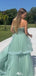 Elegant Sweetheart Strapless A-line Long Prom Dress Ideas, Evening Party Dresses,WGP1323