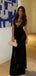Sexy Black Cutout Prom Dress Sleeveless Mesh Maxi Gown with Ring Detail,WGP2122