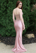 Fancy Pink Satin Prom Dress Classy Strapless Corset Bodice Mermaid Formal Party Gown,WGP2079