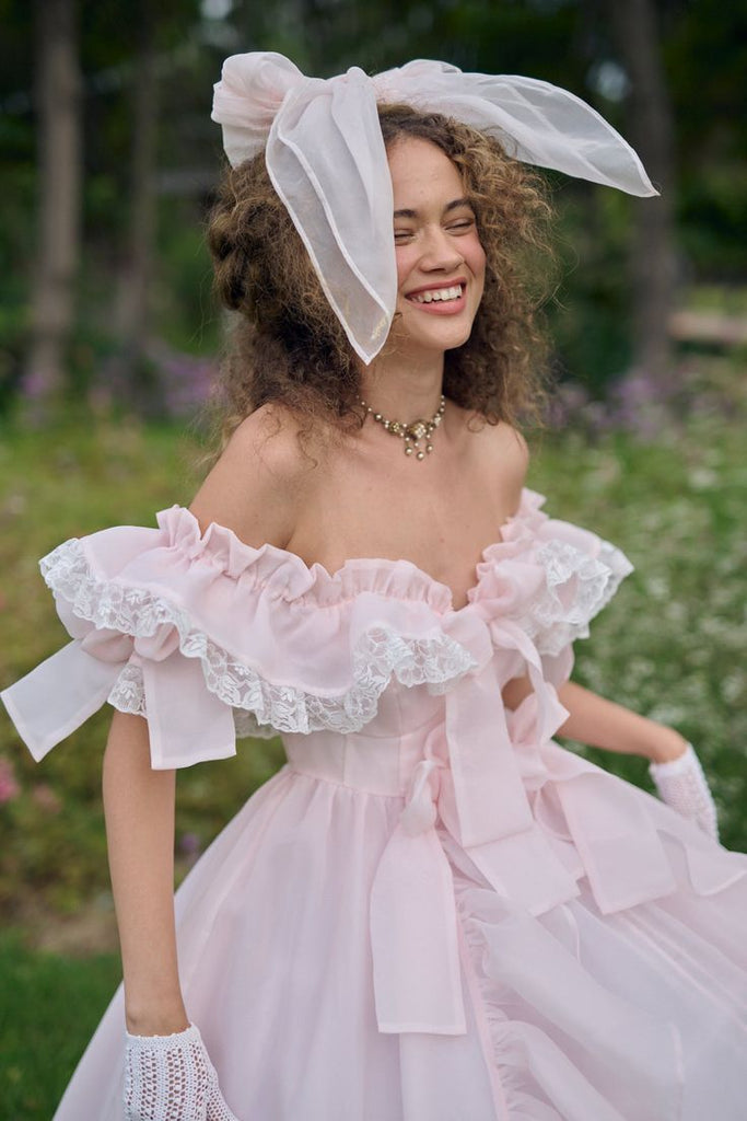Elegant Pink Off-Shoulder A-Line Long Prom Dress Ideas, Evening Party Dresses, WGP2018