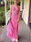 Gorgeous V-neck Halter Lace Mermaid Long Prom Dress Ideas, Evening Party Dresses,WGP1379