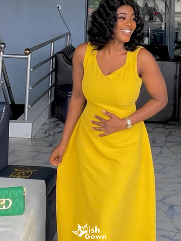 Casual Spaghetti Strap A-line Long Prom Dress Ideas, Evening Party Dresses,WGP1431