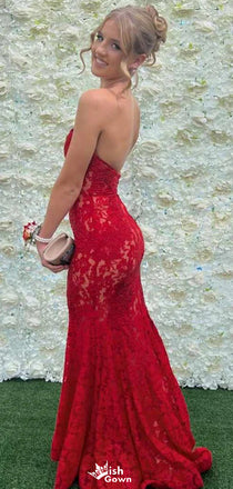 Gorgeous Strapless Sweetheart Mermaid Long Prom Dress Ideas, Evening Party Dresses,WGP1129
