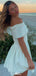 Gorgeous Off-shoulder Unique A-line Short Mini Homecoming Dress,EPT342