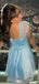Elegant Spaghetti Strap Square A-line Short Mini Homecoming Dress,EPT353