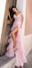 Charming Pink Sweetheart Side Slit Mermaid Long Prom Dress Ideas, Evening Party Dresses,WGP1954