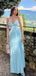 Unique Blue Sweetheart Mermaid Long Prom Dress Ideas, Evening Party Dresses,WGP1829