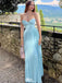 Unique Blue Sweetheart Mermaid Long Prom Dress Ideas, Evening Party Dresses,WGP1829