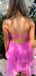Casual Backless Strapless A-line Short Mini Homecoming Dress,EPT368