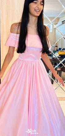 Elegant Off-shoulder A-line Long Prom Dress Ideas, Evening Party Dresses,WGP1506