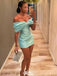 Gorgeous Strapless Off-shoulder Sheath Short Mini Homecoming Dress,EPT381
