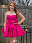 Gorgeous Strapless A-line Short Mini Homecoming Dress,EPT386