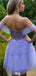 Gorgeous Off-shoulder Sweetheart A-line Short Mini Homecoming Dress,EPT413