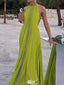 Elegant Halter Unique A-line Long Prom Dress Ideas, Evening Party Dresses,WGP1156