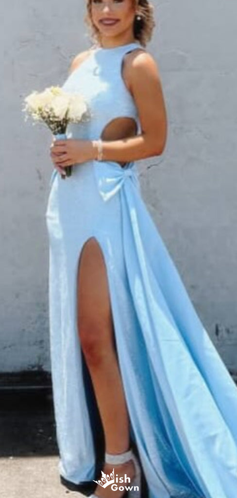 Elegant Halter A-line Long Prom Dress Ideas, Evening Party Dresses,WGP1596