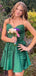 Gorgeous Sweetheart Spaghetti Strap A-line Short Mini Homecoming Dress,EPT460