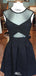 Sexy Illusion A-line Short Mini Homecoming Dress,EPT462