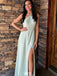 Elegant Halter A-line Long Prom Dress Ideas, Evening Party Dresses,WGP1160