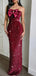 Sparkly Red Sweetheart Mermaid Long Prom Dress Ideas, Evening Party Dresses,WGP1896