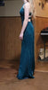 Shiny Blue Halter Mermaid Long Prom Dress Ideas, Evening Party Dresses,WGP1721