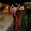 Classy Red Satin Strapless Prom Dress Sleek Backless Maxi Party Gown,WGP2156