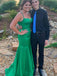Sexy Green Mermaid Spaghetti Strap Long Sleeveless Long Party Prom Dresses,Evening Dress Online, WGP739