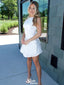 Elegant Sleeveless Halter Sheath Short Mini Homecoming Dress,EPT491