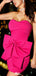 Elegant Strapless Sweetheart Sheath Short Mini Homecoming Dress,EPT498