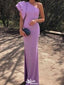 Casual One-shoulder Mermaid Long Prom Dress Ideas, Evening Party Dresses,WGP1646