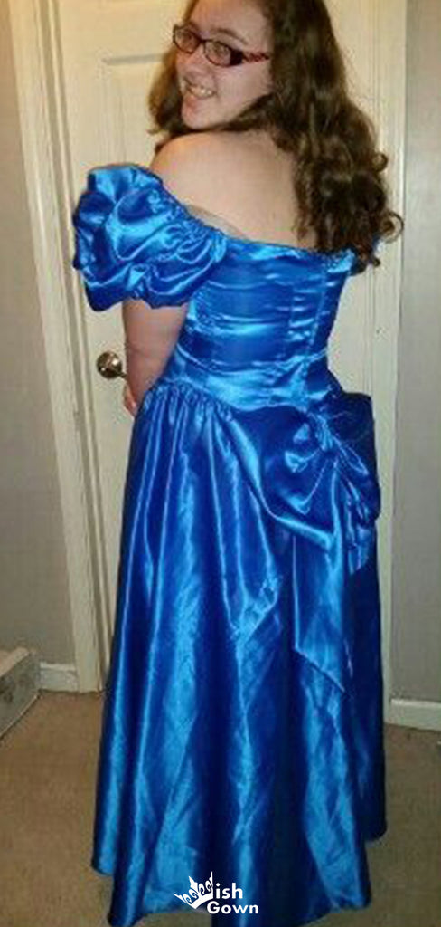 Formal Short Sleeves Off-shoulder A-line Long Prom Dress Ideas, Evening Party Dresses,WGP1672