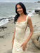 Sexy White Mermaid Scoop Backless Long Sleeveless Long Party Prom Dresses,Evening Dress Online, WGP755