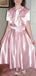 Casual Short Sleeves A-line Long Prom Dress Ideas, Evening Party Dresses,WGP1679