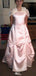 Formal Pink A-line Long Prom Dress Ideas, Evening Party Dresses,WGP1680