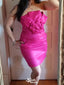 Elegant Strapless Sheath Short Mini Homecoming Dress,EPT532