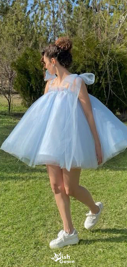 Unique Spaghetti Strap A-line Short Mini Homecoming Dress,EPT538