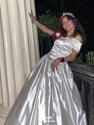 Elegant Off-shoulder A-line Long Prom Dress Ideas, Evening Party Dresses,WGP1705